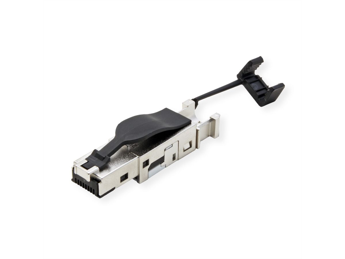 METZ CONNECT E-DAT Industrie IP20, feldkonfektionierbarer RJ45-Stecker, schwarz