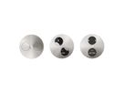 BACHMANN TWIST 1x earthing contact, Wire end ferrules, USB charger, earthing contact mounting plug, Stainless steel, 2 m
