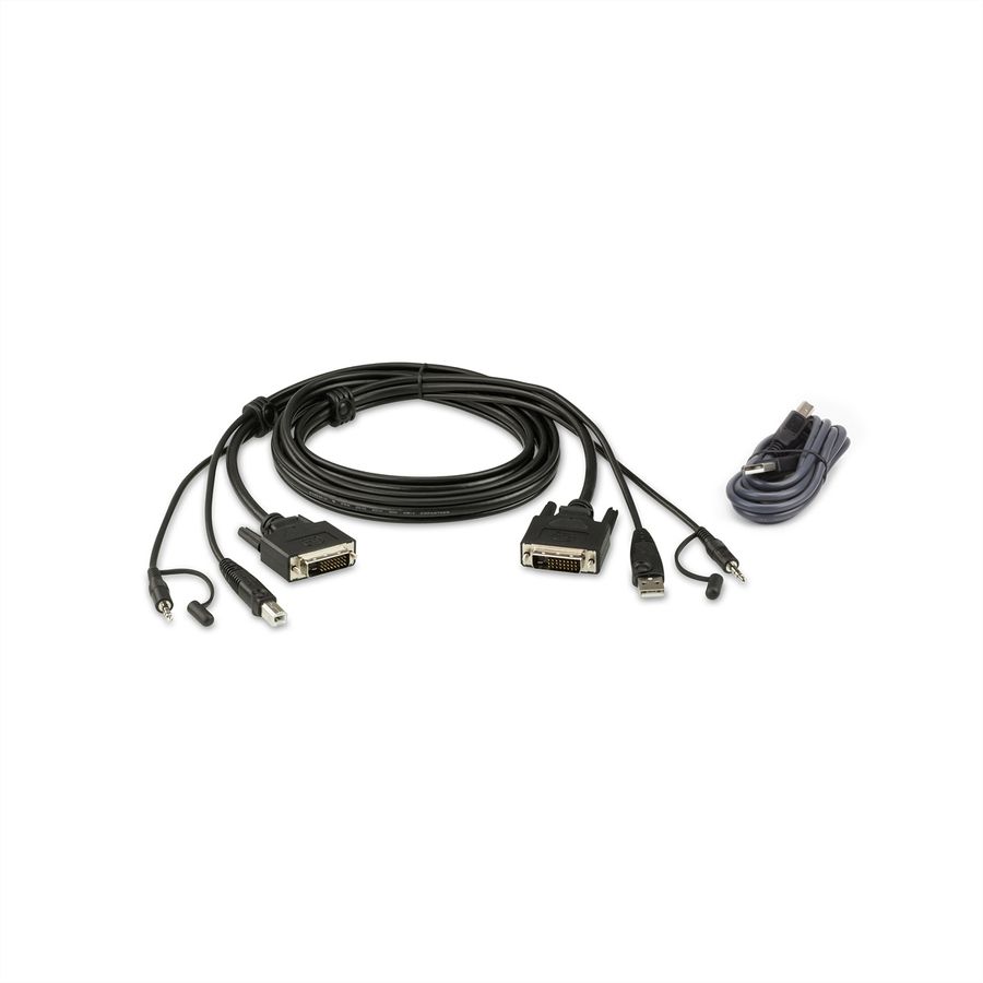 ATEN 2L-7D02UDX2 USB DVI-D Dual-Link Secure KVM Kabel Set