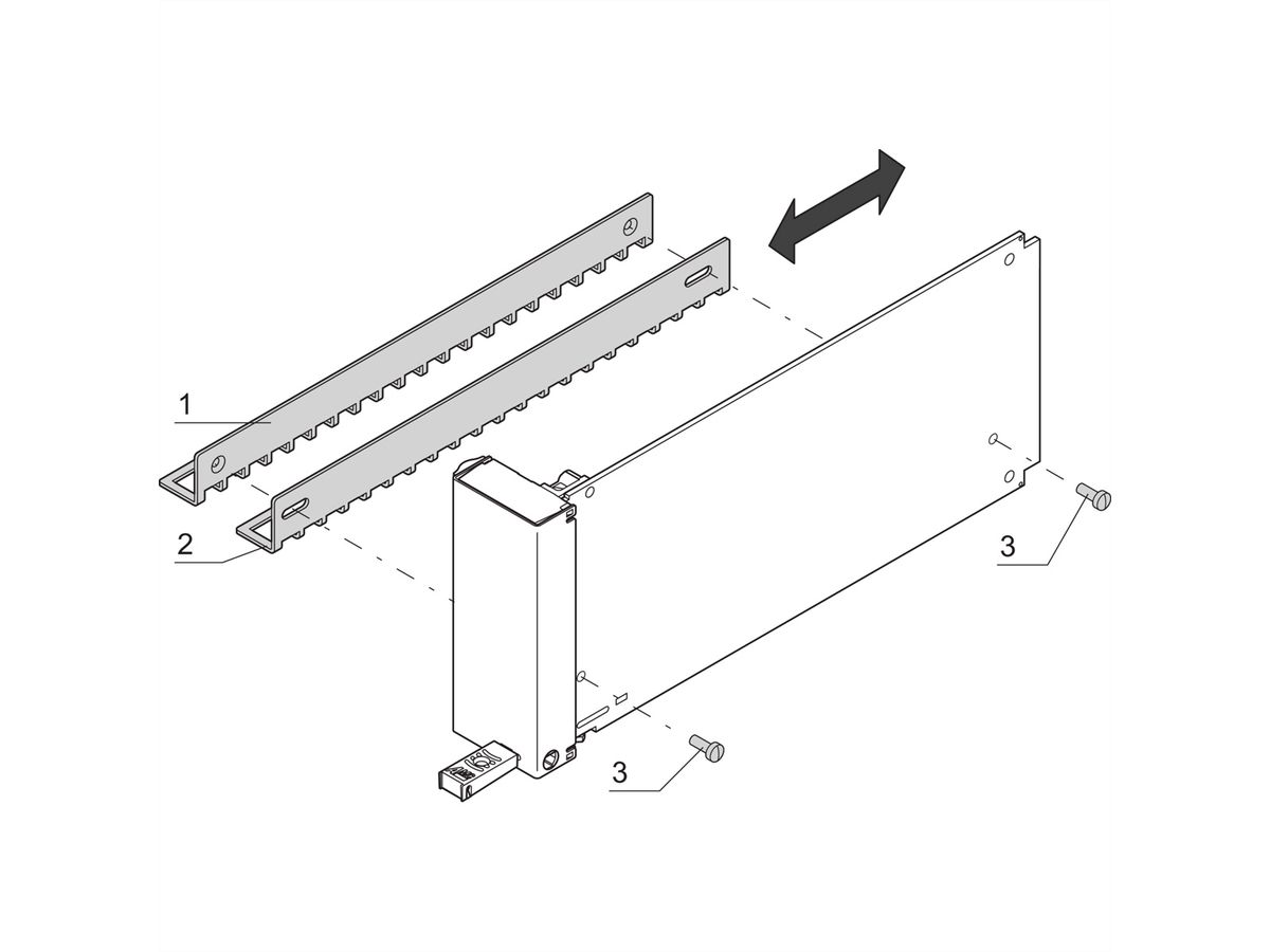 SCHROFF Air Baffle for AMC Filler Modules, Full-Size