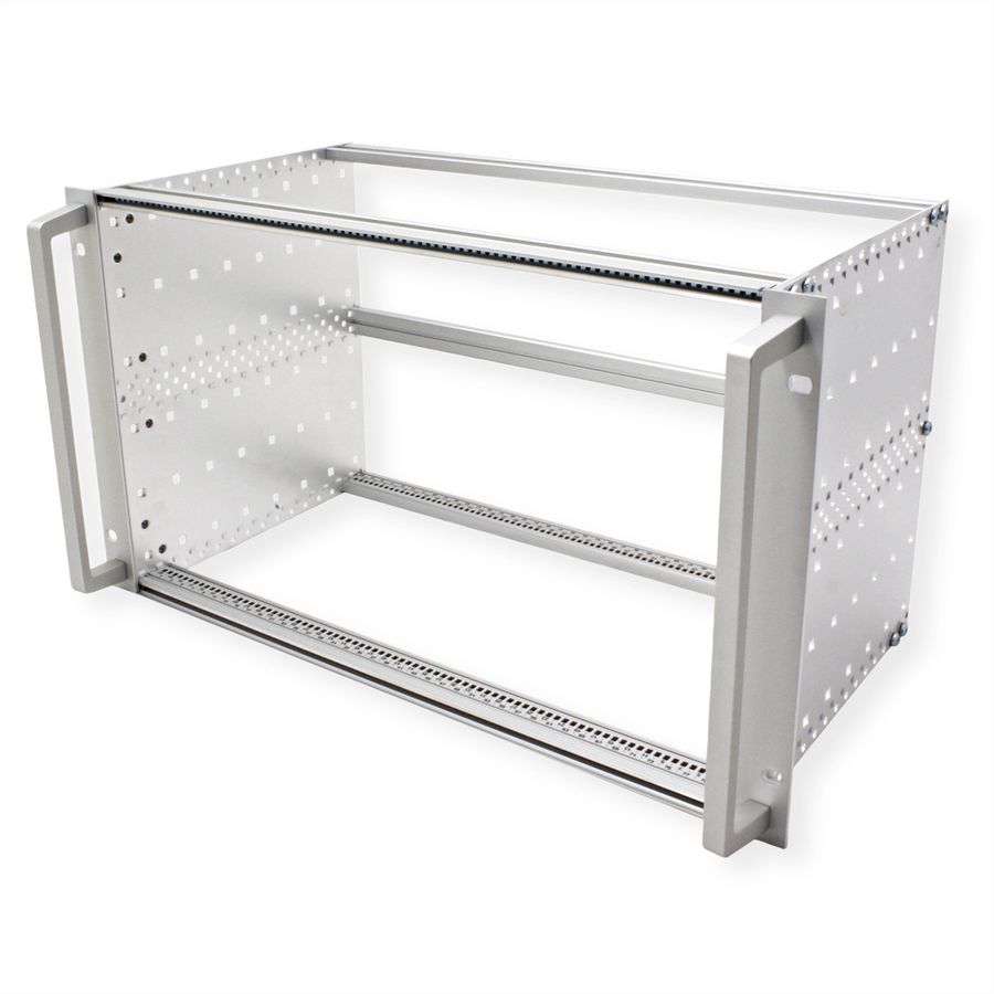 SCHROFF EuropacPRO 19" moduledrager voor moduledrager, zwaar, achteraf af te schermen, met handgreep vooraan, 6 HE, 235 mm