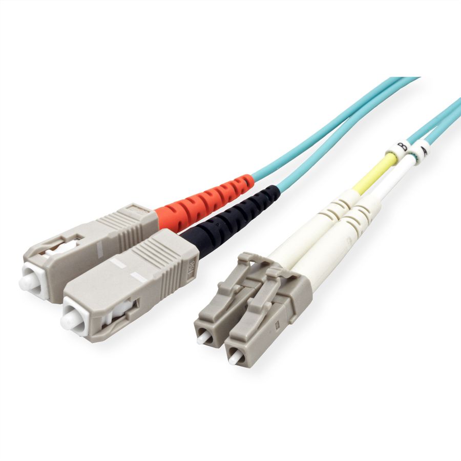Quality LWL-Kabel duplex 50/125µm OM3, SC/LC, 7,5m