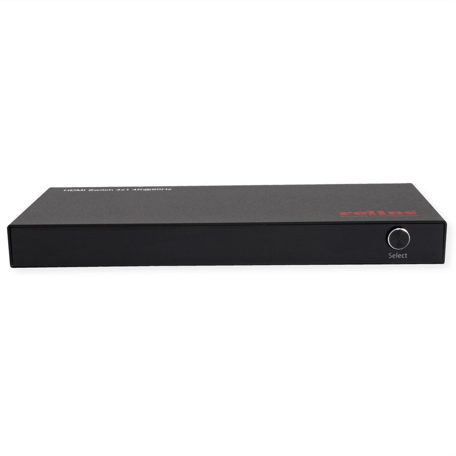 ROLINE HDMI Switch, 4x1, 4K60Hz, with Remote Control