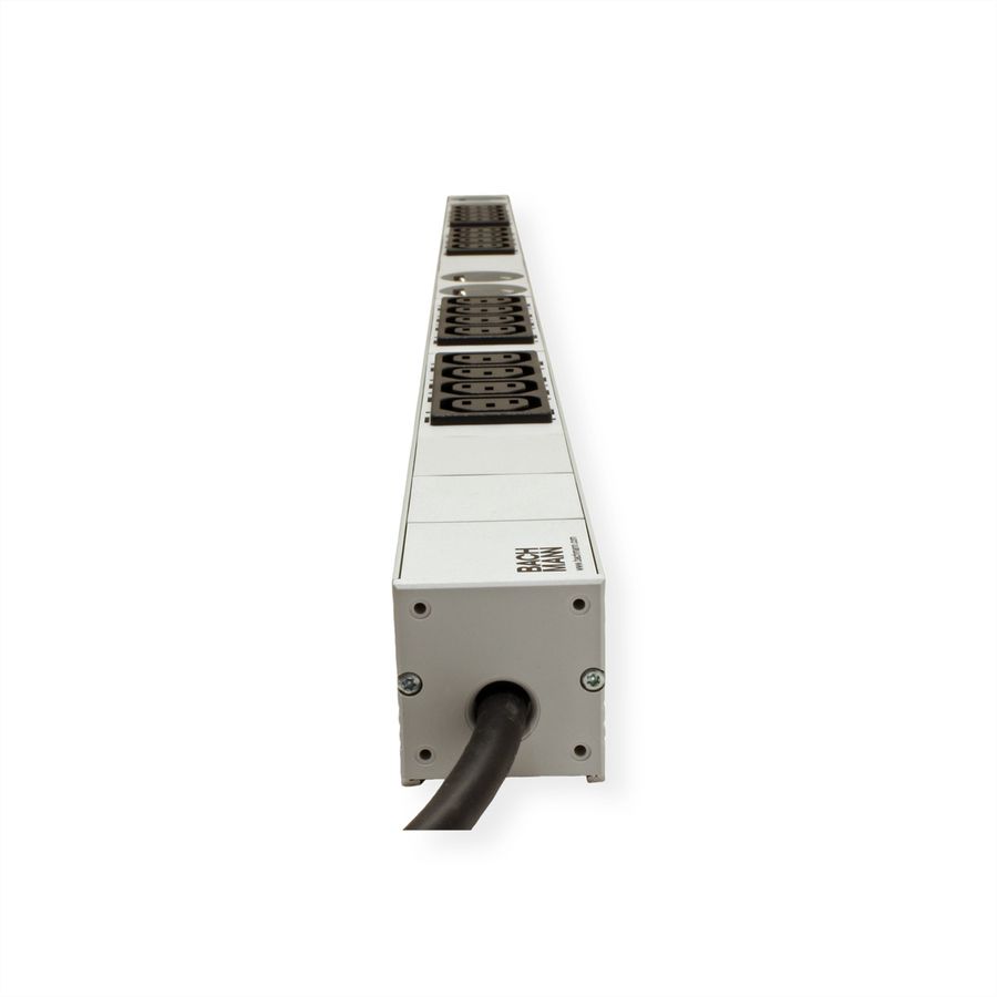BACHMANN IT PDU ALU 1U 16x C13 4x earthing contact CEE 16A blue