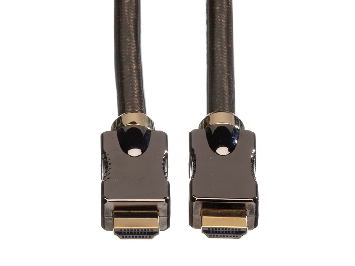 ROLINE HDMI Ultra HD Cable + Ethernet, M/M, black, 3 m