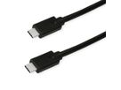 ROLINE GREEN USB 3.2 Gen 2x2 Cable, PD (Power Delivery) 20V5A, with Emark, C-C, M/M, 20 Gbit/s, black, 0.5 m