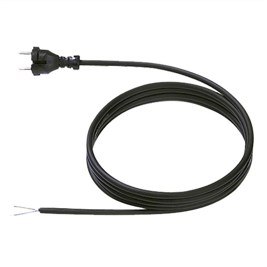BACHMANN contour power supply cable 2x1.0 3m, H05VV-F black cont. pc./AEH