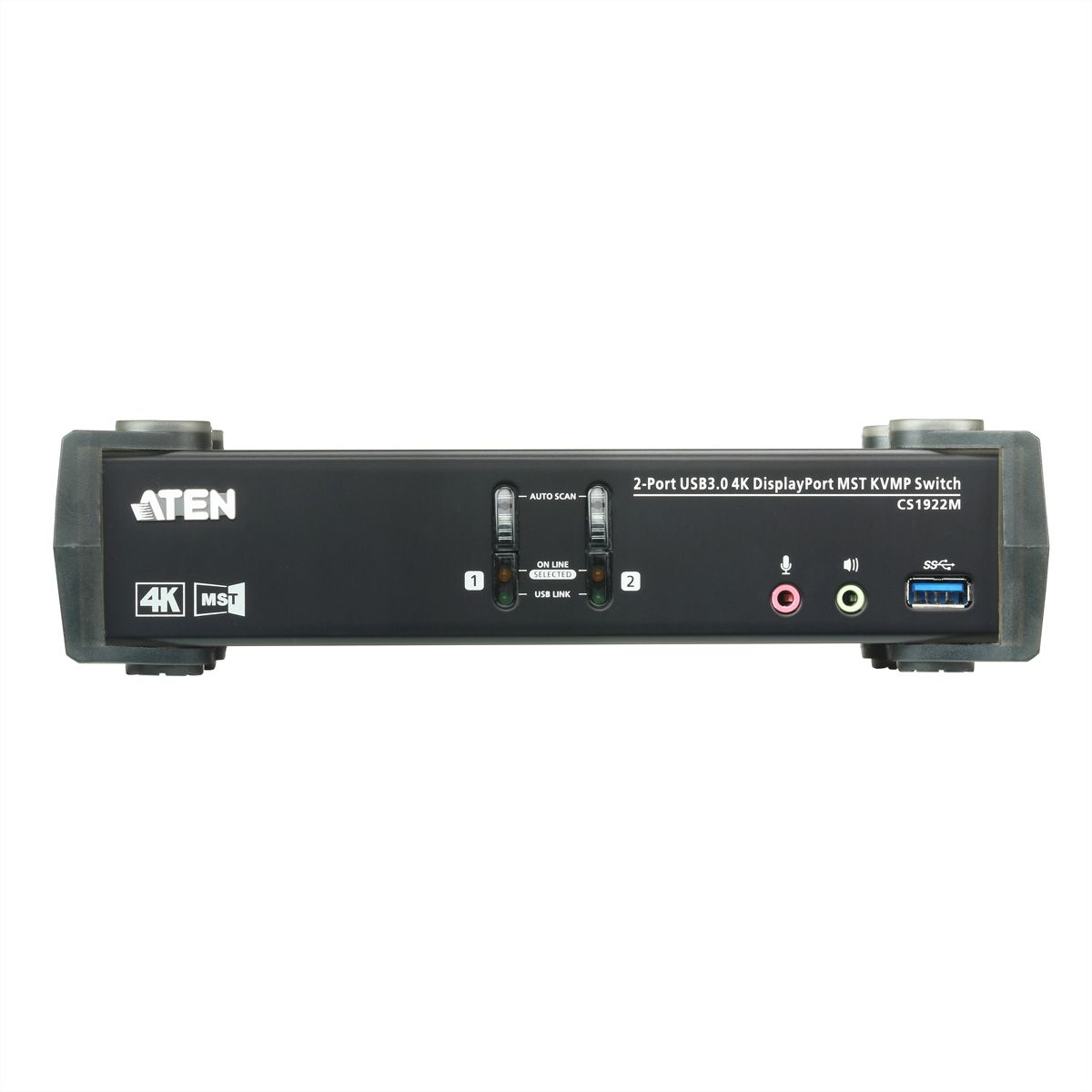 ATEN CS1922M 2-poorts USB 3.0 4K DisplayPort MST KVM switch