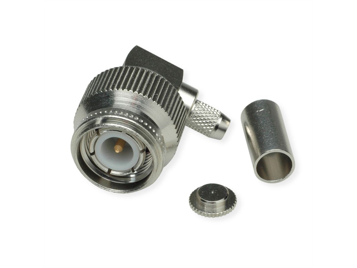 TELEGÄRTNER TNC Angle Plug, Crimp G1 (RG-58C/U) solder/crimp
