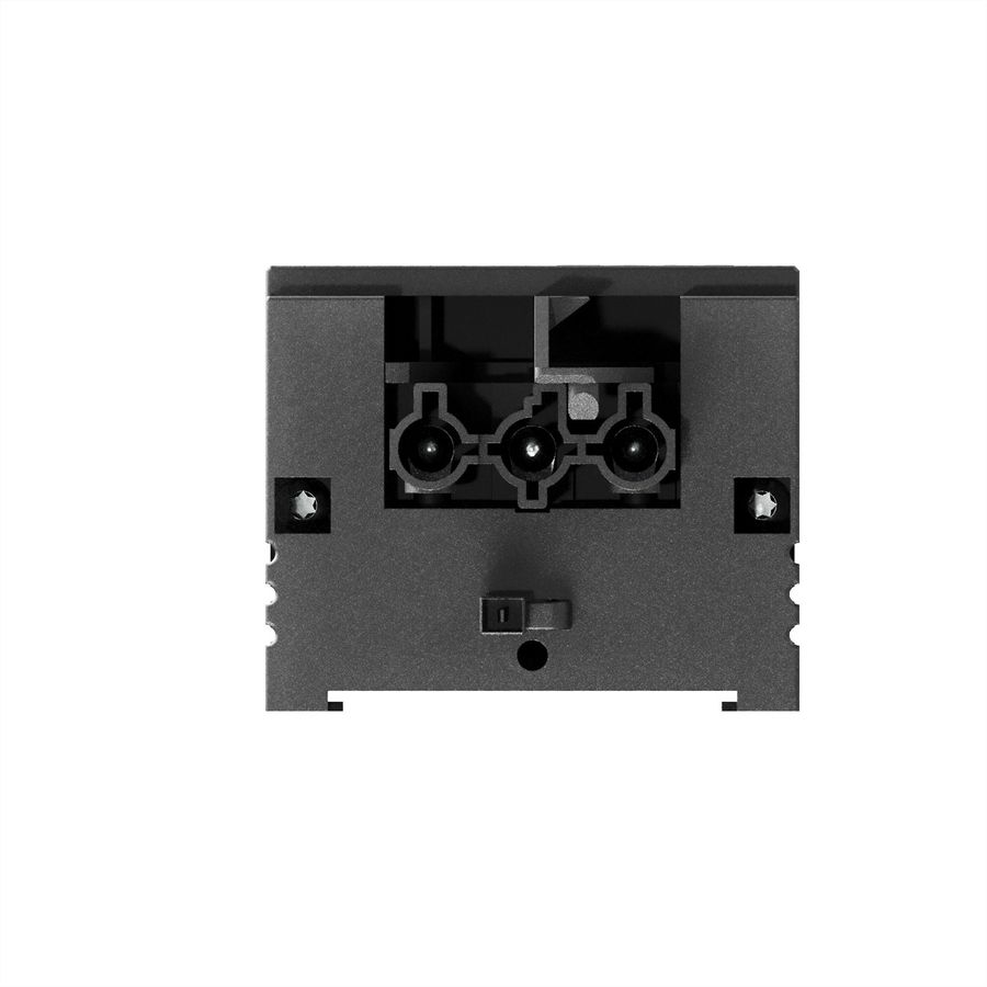 BACHMANN STAPPENSTEUN 4xUK 45° 3,15A GST18, zwart