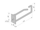 SCHROFF Cable Eye, Steel, 30W 115D