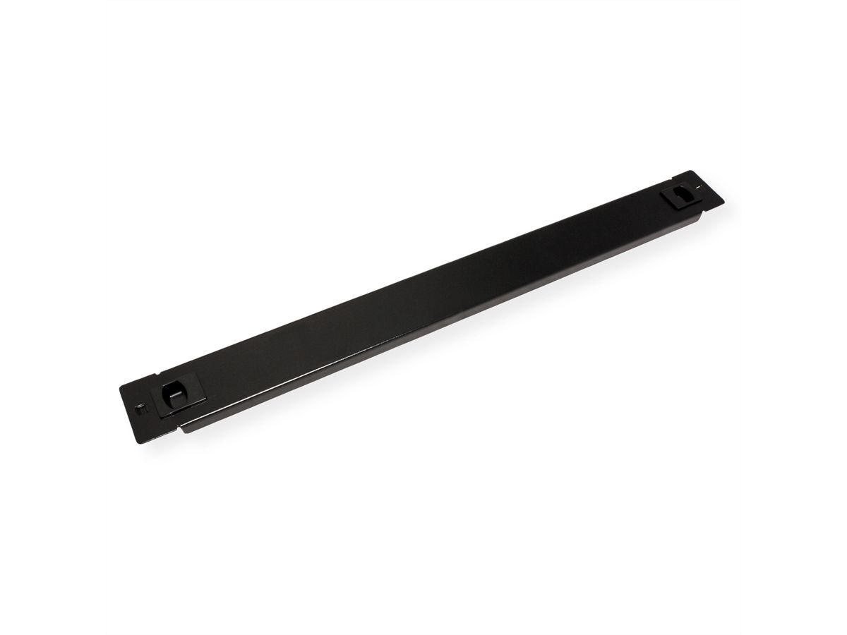 ROLINE 19" Blank Panel, Snap-in, 1U, Metal, black