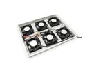 ROLINE 19-inch dakventilatorunit met 6 ventilatoren, AAN/UIT voor serverkast per serie, grijs