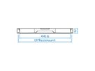 KEYBOARD DRAWER 1U UK RAL9005 EXT SLIDE