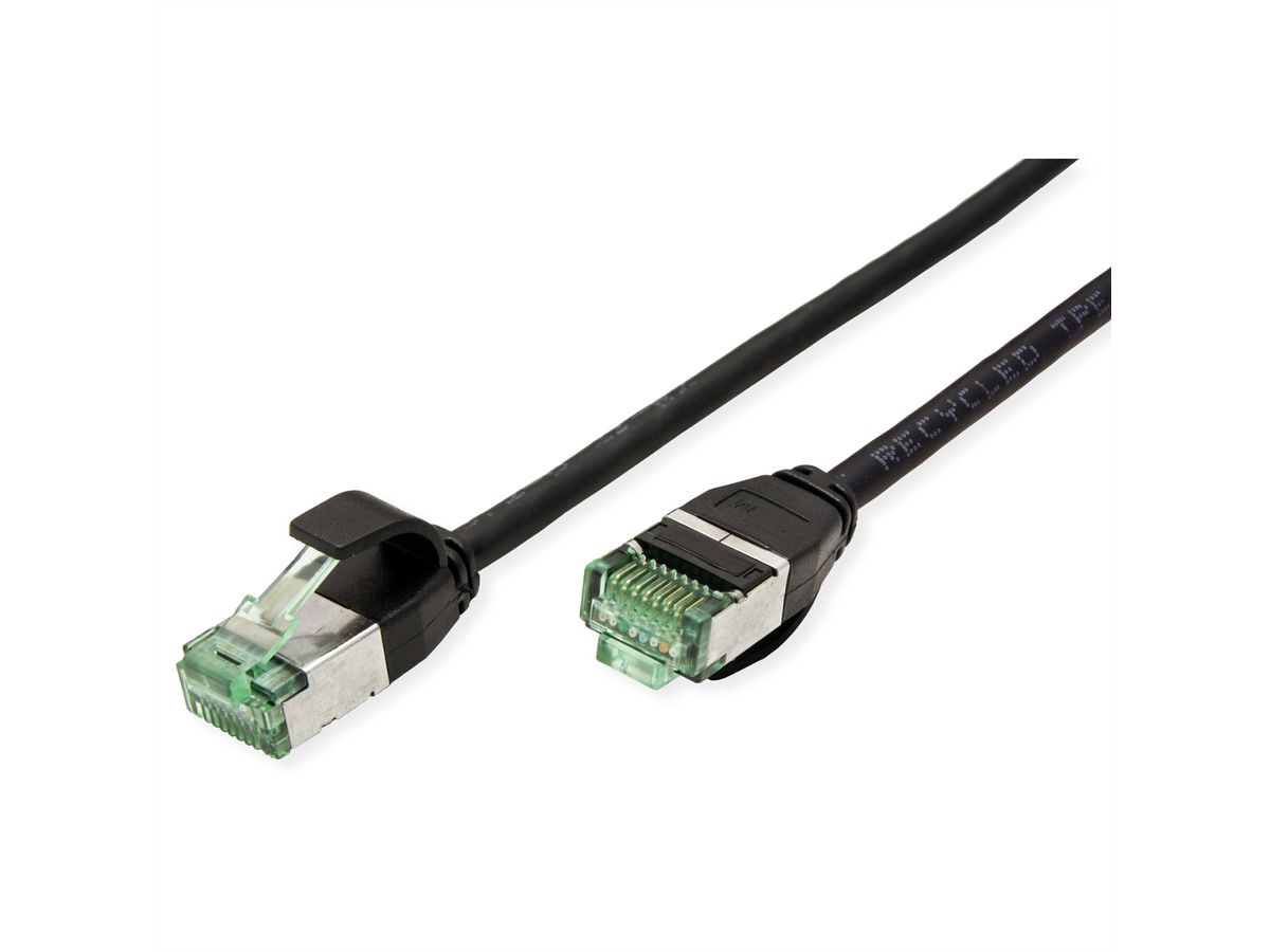 ROLINE RM U/FTP DataCenter Patch Cord Cat.6A (Class EA), slim, black, 2 m