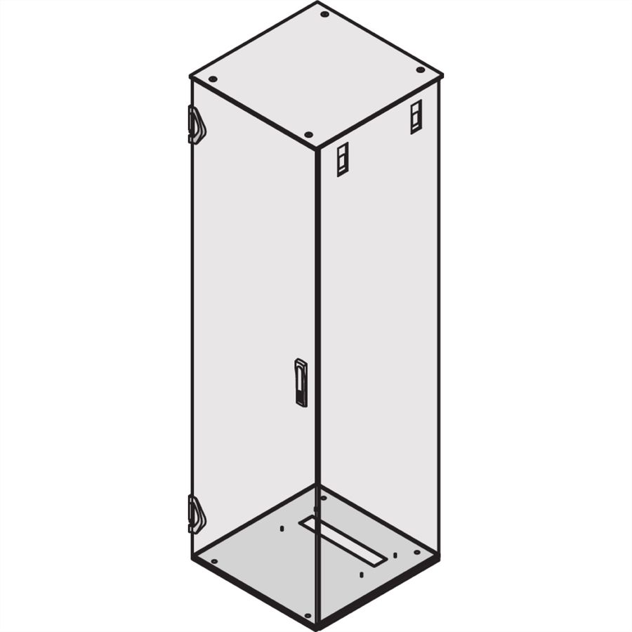 SCHROFF Varistar EMC-sokkelplaat voor kabeldoorvoer achter, glad, 600W 600D