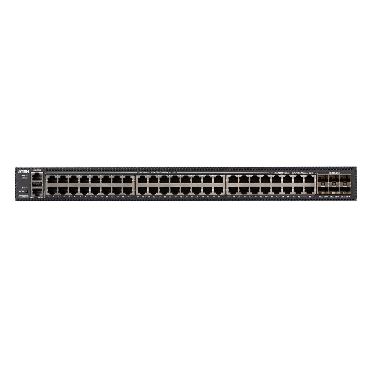 ATEN ES0154P GbE managed PoE switch 54 poorten