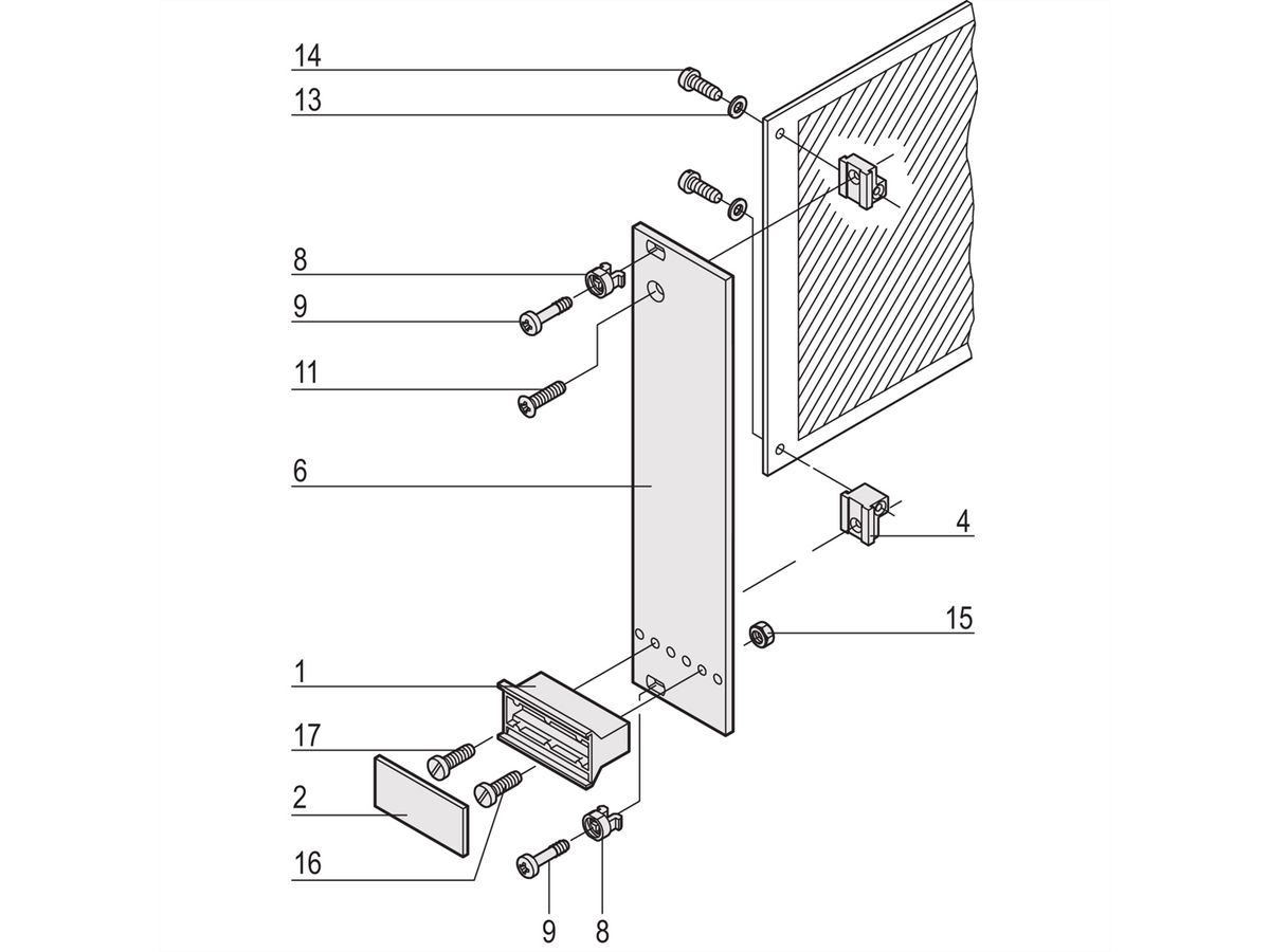 SCHROFF Plug-In Unit Kit With Trapezoid Handle, Unshielded, Grey, 3 U, 8 HP