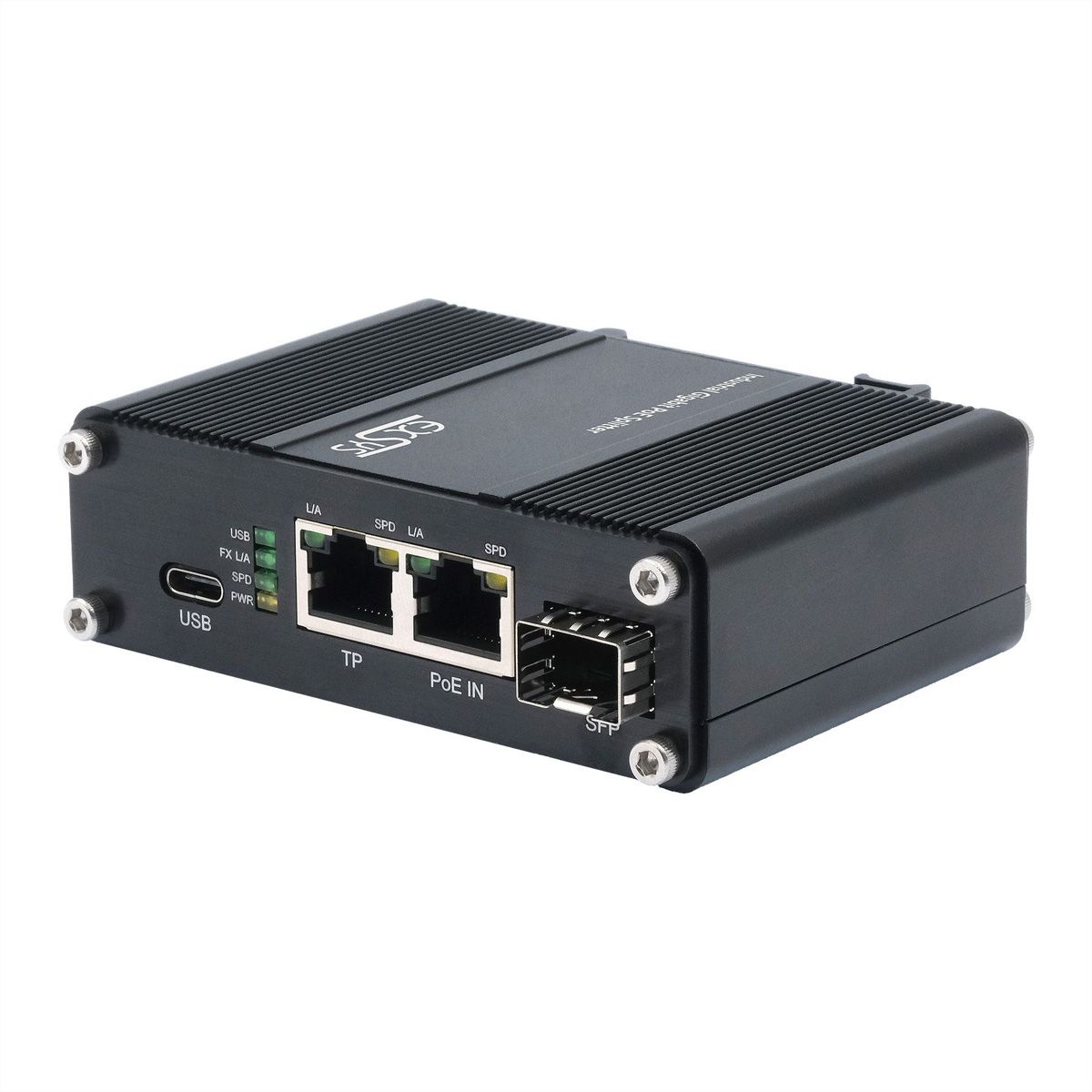 EXSYS EX-60328 PoE++ Gigabit Splitter USB-C PD 60W, SFP, Network adapter