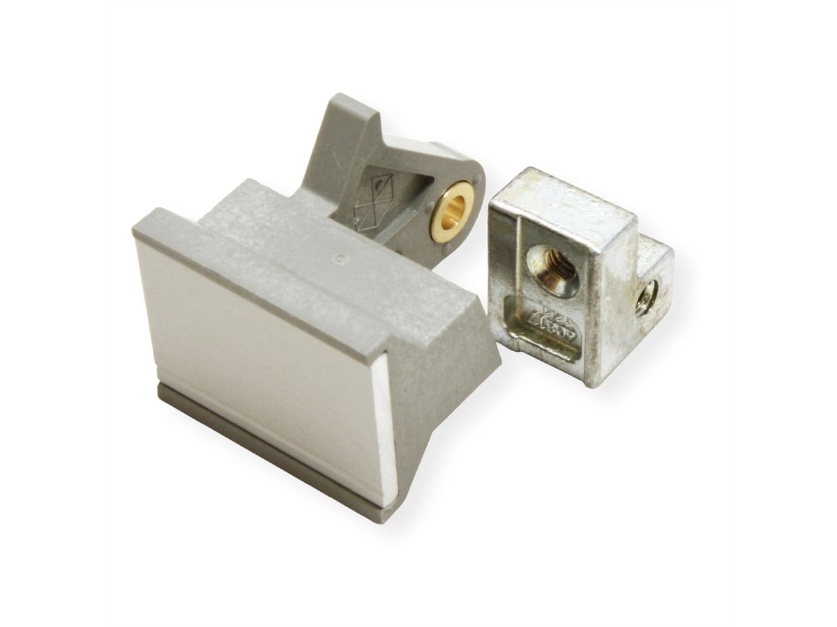 SCHROFF Handgreep trapeziumvormig, type 1, boven grijs