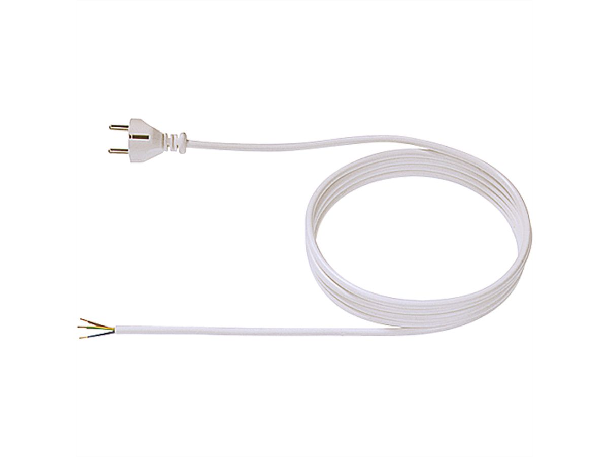 BACHMANN supply cable H03VV-F 3G0.75, individually packed, white, 3 m