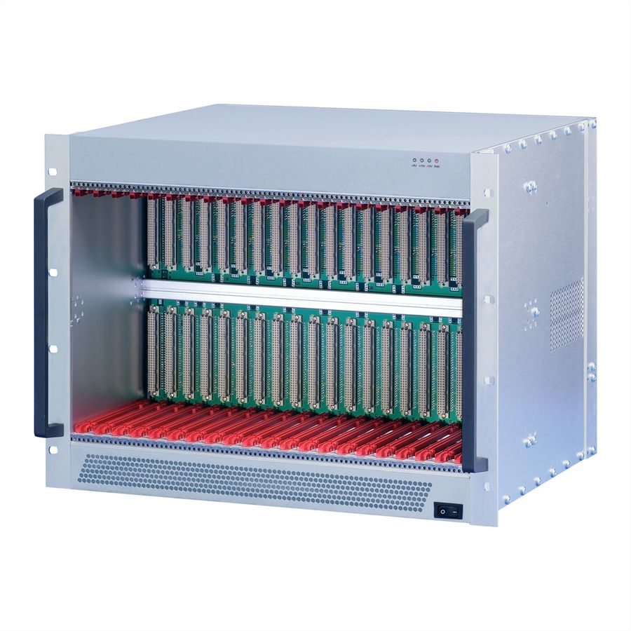 SCHROFF VME System, 8 U, 21 Slot, Open Frame PSU