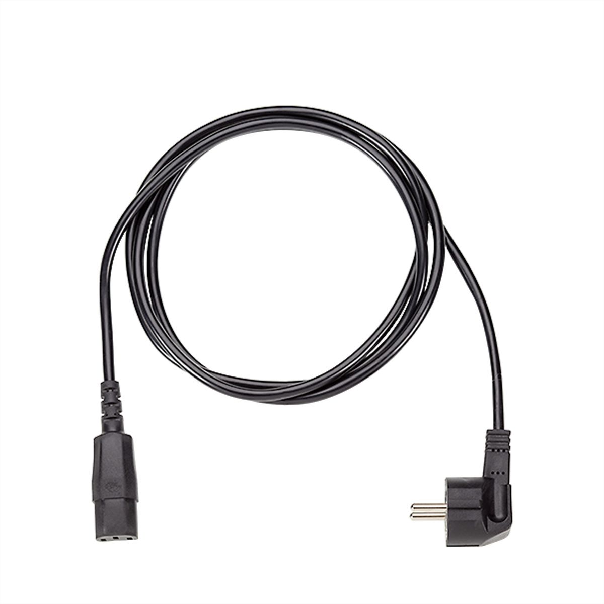 BACHMANN Stroomkabel H05VV-F 3G0,75mm², 2,0 m zwart C13/CEE7/7