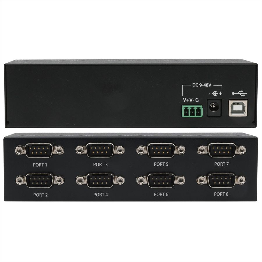 EXSYS EX-13078HM USB 2.0 zu 8 x Seriell RS-232 Ports Metallgehäuse FTDI Chip-Set
