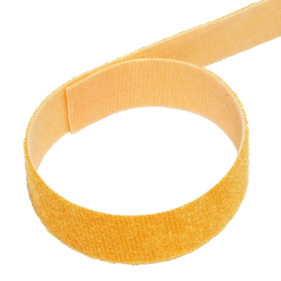 VELCRO® ONE-WRAP® klittenband ongeperforeerd op rol, 20mm, geel, 25 m