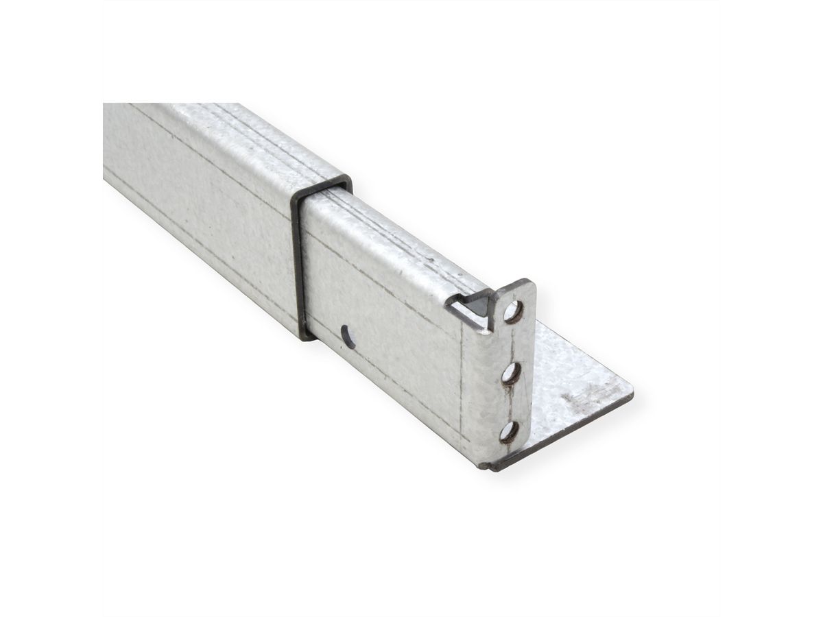 ROLINE slide rail set variable depth, 350 to 600mm incl mounting material