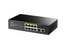 CUDY FS1010PG 8-Port 10/100M PoE+ Switch 2 Gigabit Uplink Ports 120W