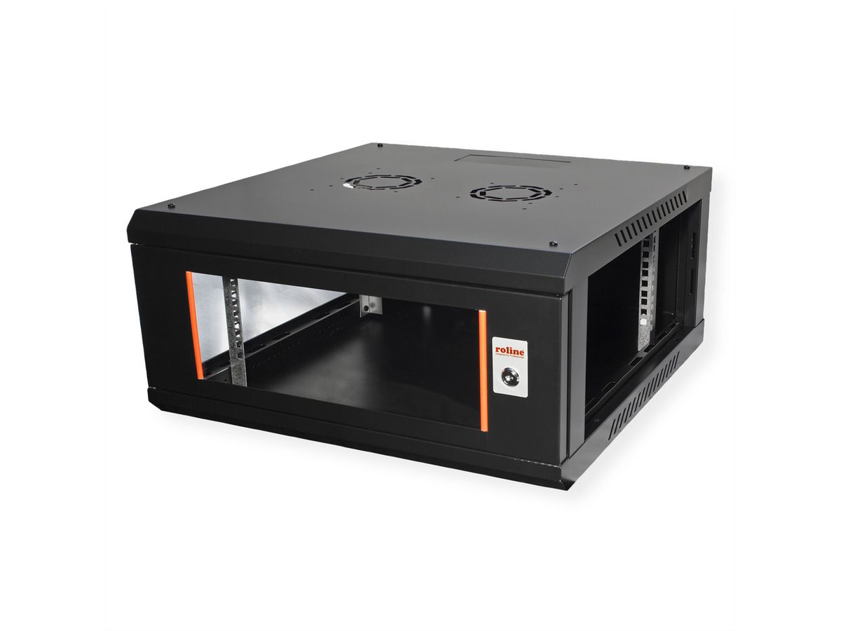 ROLINE 19" Wall Cabinet Basic Plus 4U, 600x600 BxT black