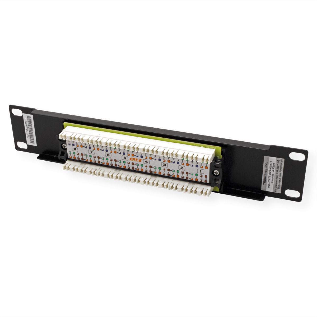 TRENDnet TC-P08C6 10" 8-Port Cat. 6 Unshielded Patch Panel