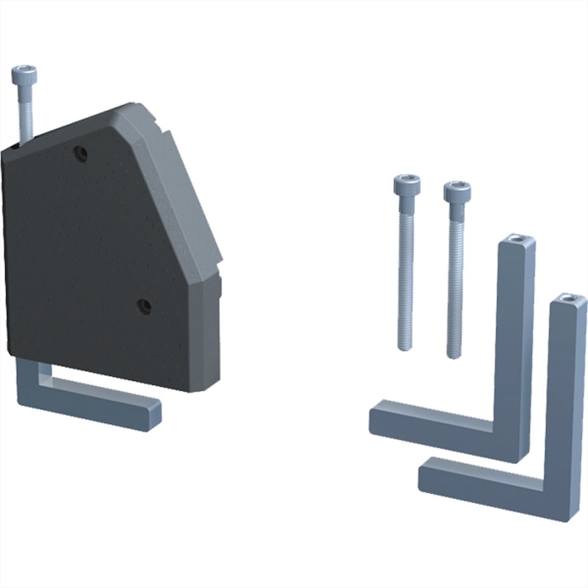 BACHMANN DESK montagebeugel voor tafelbladdiktes tot 50 mm