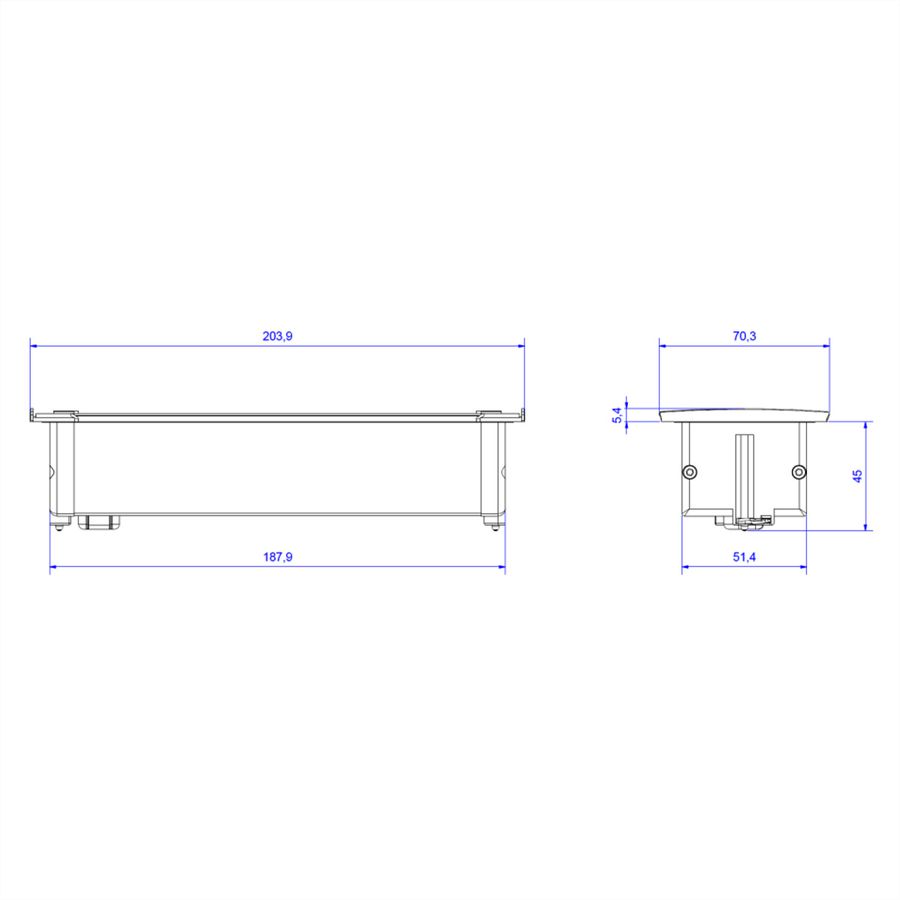 BACHMANN KAPSA Klein 3x geaard stopcontact, GST18 -Stekker