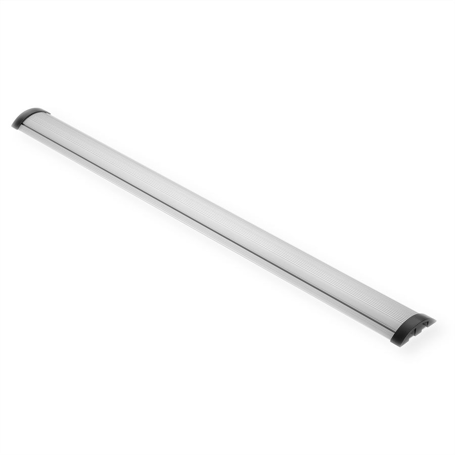 ROLINE 2-Channel Aluminum Floor Cable Cover, 92 x 22 mm, silver, 1.1 m