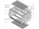 SCHROFF EuropacPRO 19" moduledrager voor moduledrager, Rugged, Afgeschermd, 3 HE, 295 mm