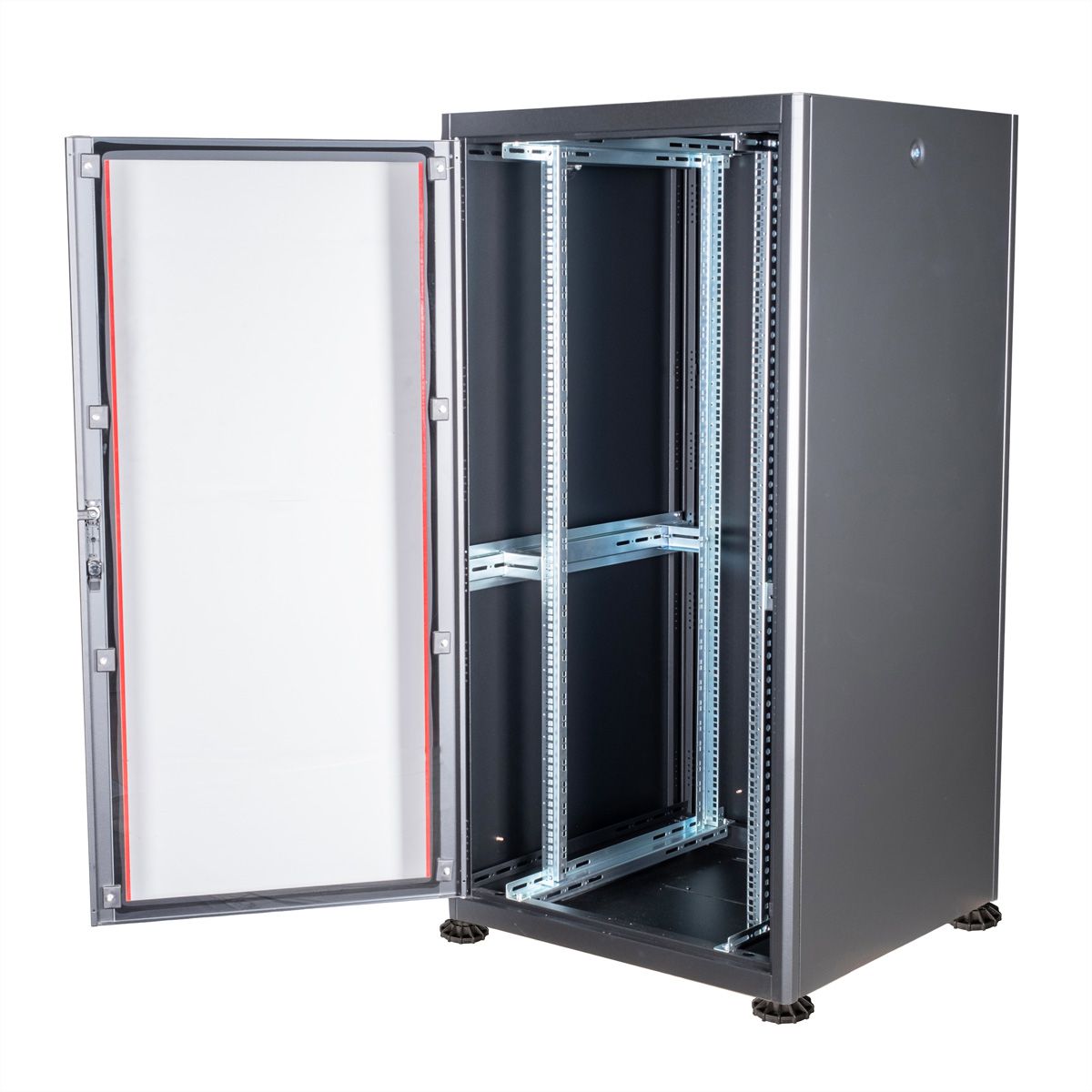 ROLINE 19-inch network cabinet Basic 32 U, 600x600 WxD glass door black