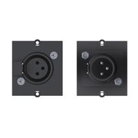 BACHMANN frame XLR 3-pin socket, Screw terminal 3-pin cover cap