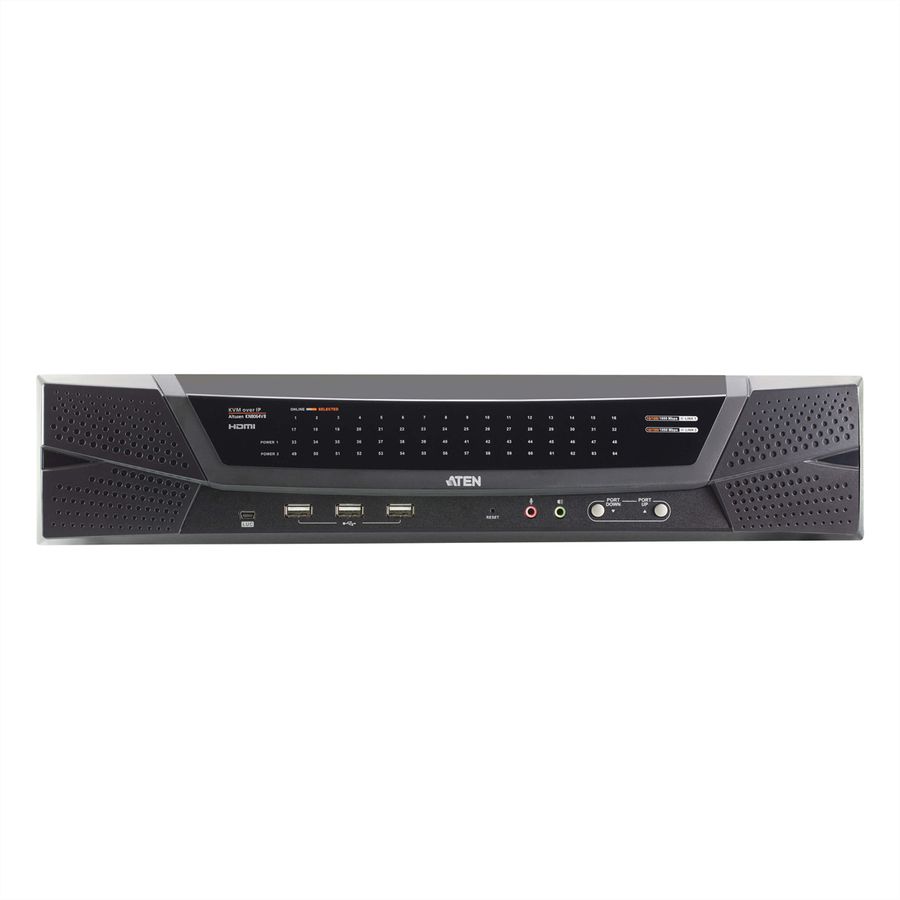 ATEN KN8064VB 64-Port Multi Interface Cat 5 KVM over IP Switch 1 Lokaal 8 Remote Access
