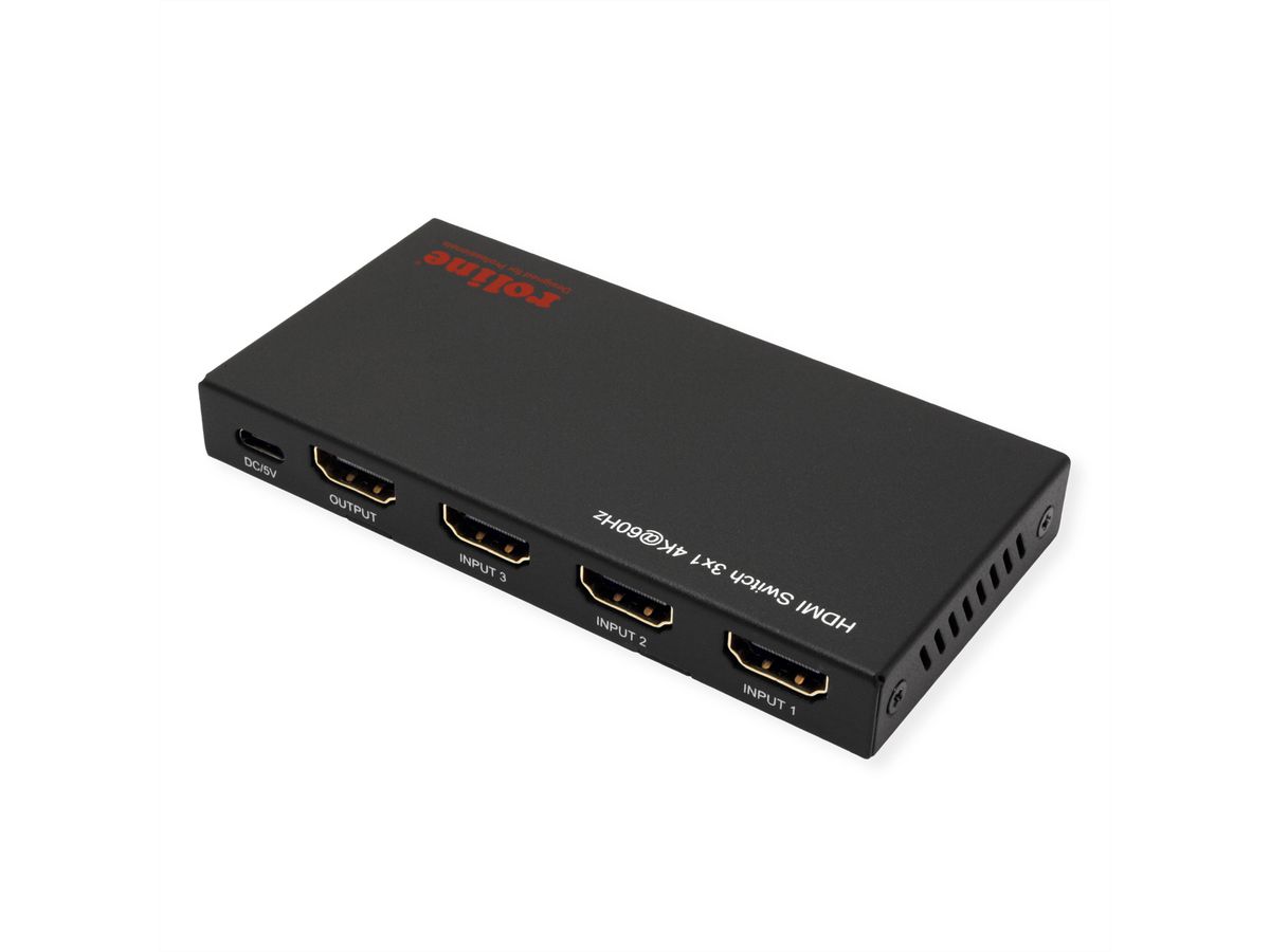 ROLINE 4K HDMI Switch, 3-voudig