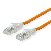 DÄTWYLER patchkabel Cat.6 (klasse E) S/FTP, CU 7702 flex LSOH, Hirose TM21, oranje, 1 m