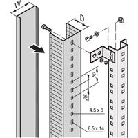 SCHROFF Mounting Kit for Cable Channel