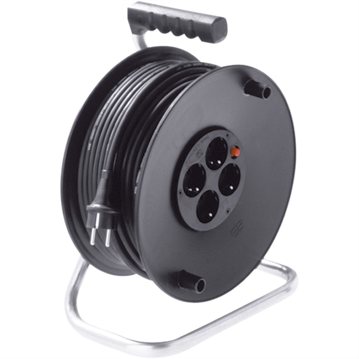 BACHMANN Schutzkontakt-Aufrollkabeltrommel 4fach 230VAC, 50 m
