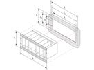 SCHROFF EuropacPRO sierlijst voor paneelmontage, 42 PK