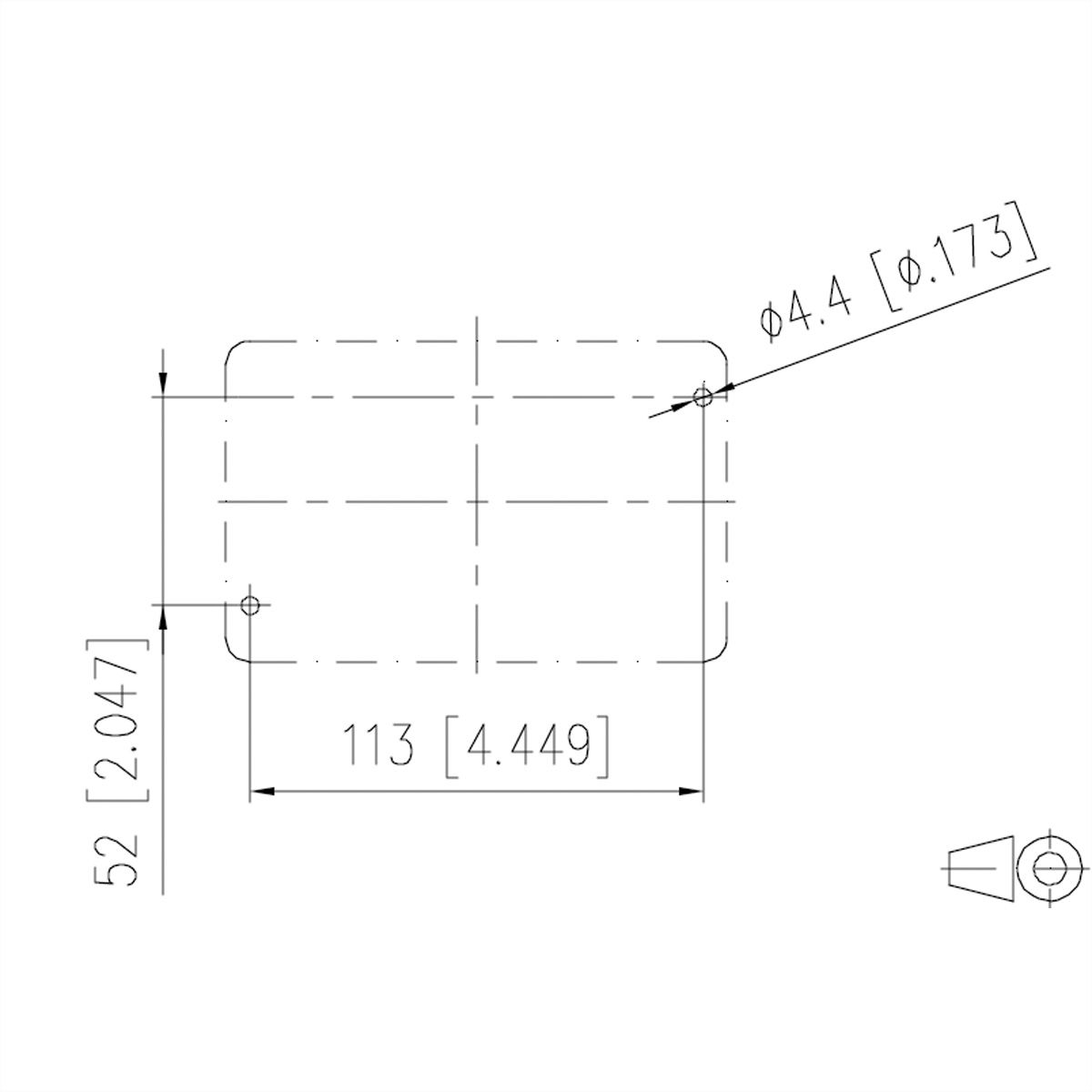 METZ CONNECT E-DAT Industrie IP67 V5 2-poorts metalen uitgang