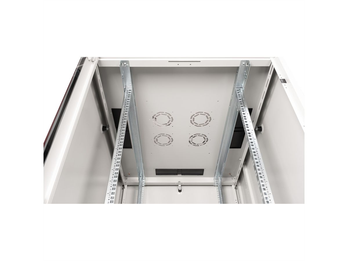 ROLINE 19-inch netwerkkast Basic 42 U, 800x1000 BxD Glazen deur grijs