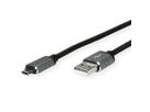 ROLINE USB 2.0 Kabel, USB A Male - Micro USB B Male, 1,8 m