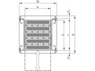 SCHROFF 19" uitschuifbare plank voor Varistar, Novastar, Eurorack, 70 kg, RAL 7021, 553W 900D
