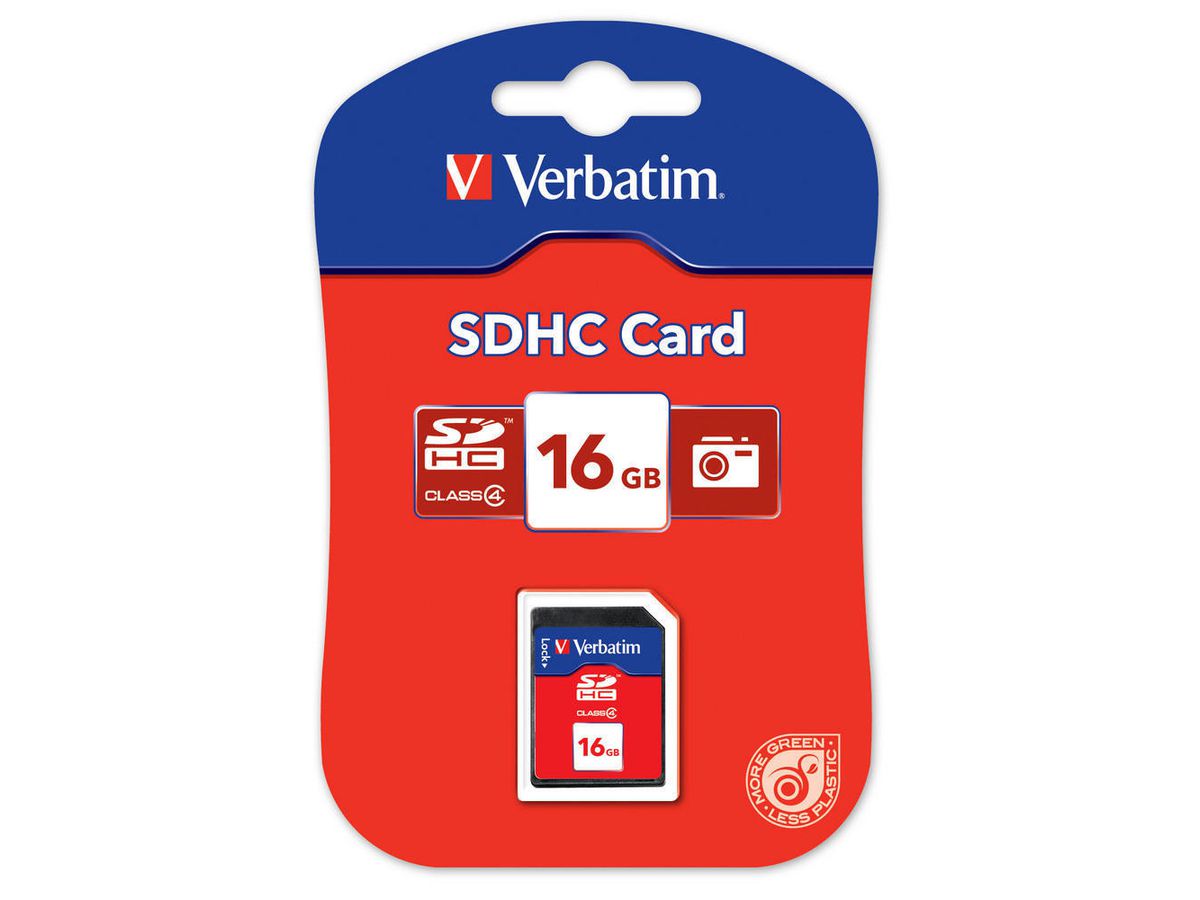 Verbatim 16GB SDHC memory card Class 4